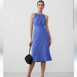 BANANA REPUBLIC NWT linen Blend Midi Dress